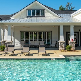 Swimming Pool pool with lounge chairs