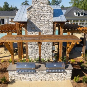 Grill Area outdoor grill area under pergolas in lagrange apartments